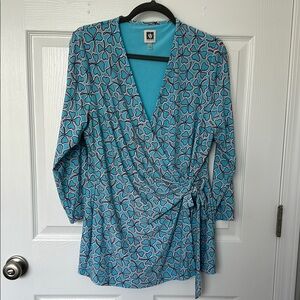 Anne Klein Blue and Black Dress